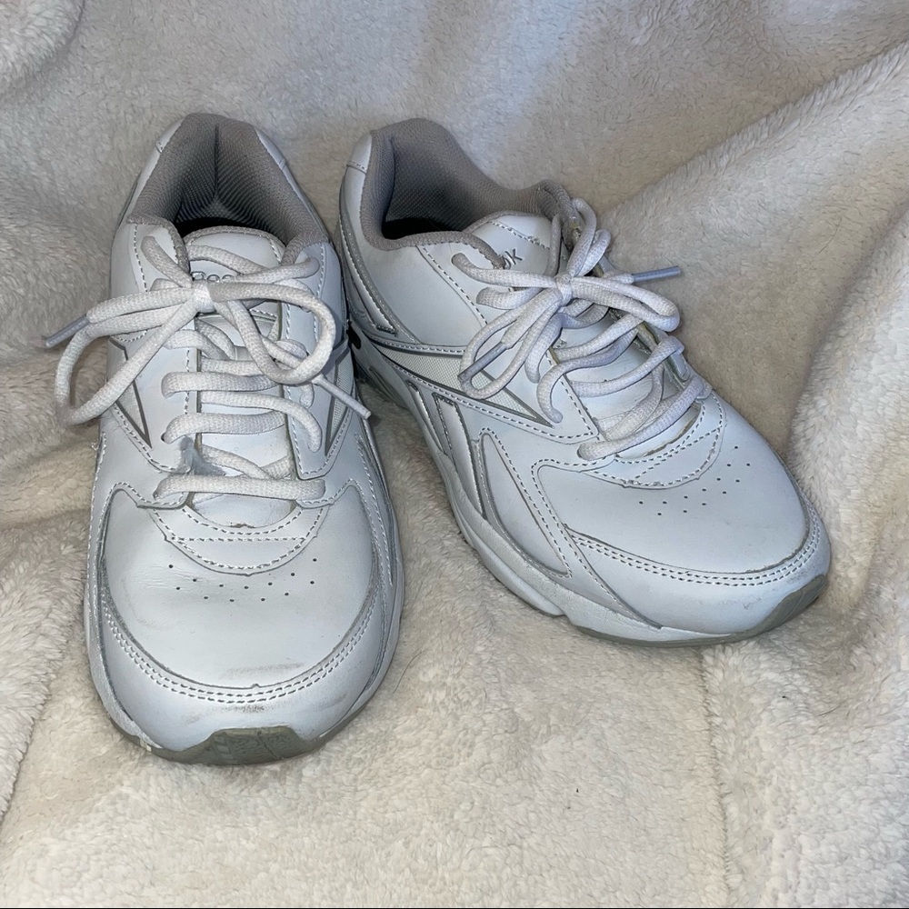 White Reeboks Dad Sneakers - Picture 2 of 9